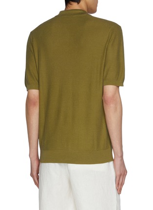 Back View - Click To Enlarge - EQUIL - Skipper Silk Cotton Tennis Polo Shirt