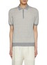 Main View - Click To Enlarge - EQUIL - Zip Front Linen Cotton Tennis Polo Shirt