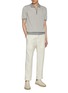 Figure View - Click To Enlarge - EQUIL - Zip Front Linen Cotton Tennis Polo Shirt