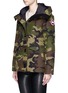 Front View - Click To Enlarge - CANADA GOOSE - 'Rideau' camouflage print down parka