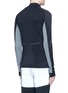 Back View - Click To Enlarge - 72035 - Mock neck zip running shirt