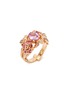 Main View - Click To Enlarge - CENTAURI LUCY - Baroque Hobbema 18K Rose Gold Diamond Sapphire Ring — HK 12