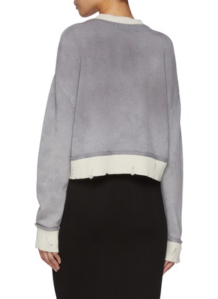 Back View - Click To Enlarge - AMIRI - Logo Front Cashmere Sweater