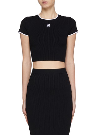 Main View - Click To Enlarge - AMIRI - Ribbed Knit Bodycon Top