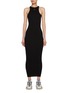 Main View - Click To Enlarge - AMIRI - Hardware Logo Cotton Silk Knit Bodycon Dress