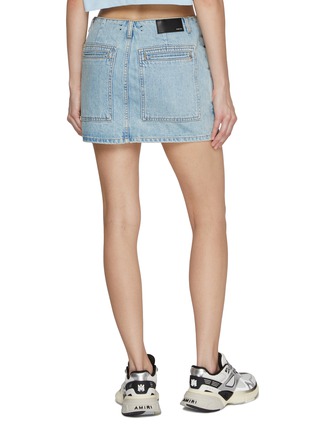 Back View - Click To Enlarge - AMIRI - Cargo Denim Mini Dress