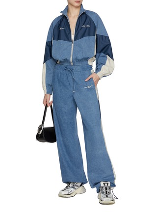 Figure View - Click To Enlarge - AMIRI - Retro Chambray Cotton Track Pants