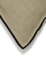 Detail View - Click To Enlarge - MAISON DE VACANCES - Stone Washed Linen Cushion Case — Ciment