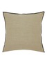 Main View - Click To Enlarge - MAISON DE VACANCES - Stone Washed Linen Cushion Case — Ciment