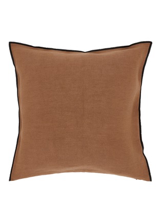 Main View - Click To Enlarge - MAISON DE VACANCES - Stone Washed Linen Cushion Case — Blush