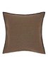 Main View - Click To Enlarge - MAISON DE VACANCES - Stone Washed Linen Cushion Case — Ecorce