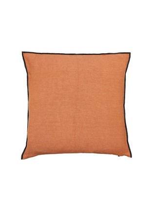 Main View - Click To Enlarge - MAISON DE VACANCES - Washed Linen Cushion Case — Sienne