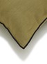 Detail View - Click To Enlarge - MAISON DE VACANCES - Stone Washed Linen Cushion Case — Khaki