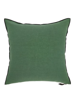 Main View - Click To Enlarge - MAISON DE VACANCES - Stone Washed Linen Cushion Case — Cactus