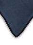 Detail View - Click To Enlarge - MAISON DE VACANCES - Stone Washed Linen Cushion Case — Bleu Nuit