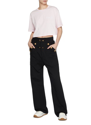 Figure View - Click To Enlarge - BALMAIN - Low Crotch Cotton Sweatpants