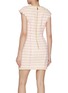 Back View - Click To Enlarge - BALMAIN - Miami Tweed Button Mini Dress