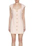 Main View - Click To Enlarge - BALMAIN - Miami Tweed Button Mini Dress