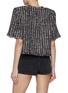 Back View - Click To Enlarge - BALMAIN - Embellished Patches Tweed Crop T-shirt