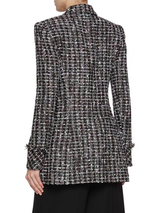 Back View - Click To Enlarge - BALMAIN - Single Button Tweed Jacket