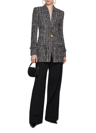 Figure View - Click To Enlarge - BALMAIN - Single Button Tweed Jacket