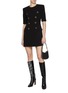 Figure View - Click To Enlarge - BALMAIN - Crepe Short Dress