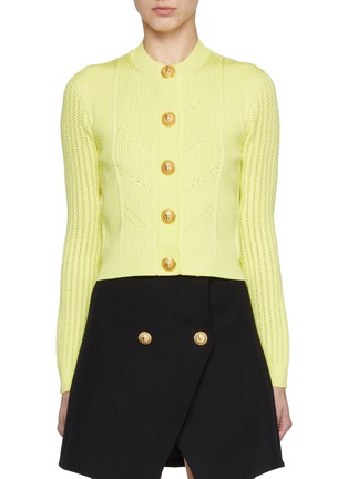 Main View - Click To Enlarge - BALMAIN - Short Knit Cardigan