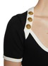  - BALMAIN - 6 Button Scoop Neck T-shirt