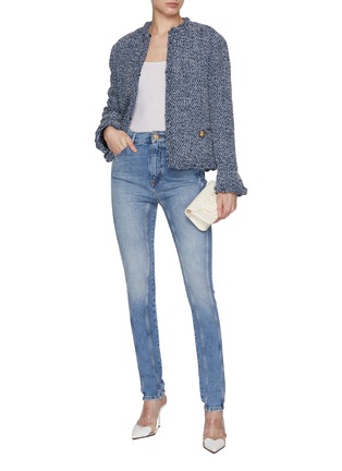 Figure View - Click To Enlarge - BALMAIN - Light Blue Denim Jeans