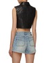 Back View - Click To Enlarge - BALMAIN - Quilted Leather Crop Jacket