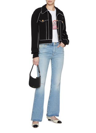 Figure View - Click To Enlarge - BALMAIN - Flared Light Washed Jeans