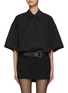 Main View - Click To Enlarge - ALEXANDERWANG - Mini Shirt Dress With Belt