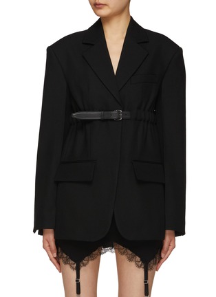 Main View - Click To Enlarge - ALEXANDERWANG - Belted Wool Blazer