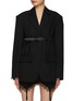 Main View - Click To Enlarge - ALEXANDERWANG - Belted Wool Blazer