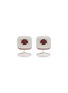 Main View - Click To Enlarge - TATEOSSIAN - Limited Edition Garnet Rhodium Plated Sterling Silver Cufflinks