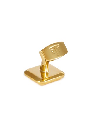 Detail View - Click To Enlarge - TATEOSSIAN - Mother of Pearl Gold Plated Cufflinks