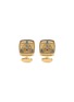 Main View - Click To Enlarge - TATEOSSIAN - Tourbillion Traveller Gold Plated Brass Square Cufflinks