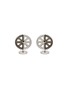 Main View - Click To Enlarge - TATEOSSIAN - Spinel Gear Puzzle Rhodium Plated Cufflinks