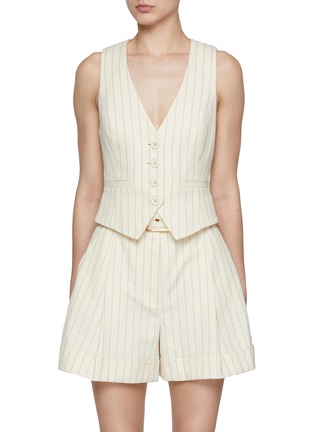 Main View - Click To Enlarge - ZIMMERMANN - Tranquility Striped Waistcoat