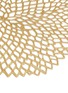 Detail View - Click To Enlarge - CHILEWICH - Pressed Dahlia Round Placemat — Brass
