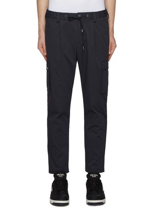 Main View - Click To Enlarge - HERNO - Elasticated Drawstring Waist Cargo Pants