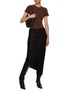 Figure View - Click To Enlarge - PACO RABANNE - Draped Ring Waist Asymmetrical Skirt