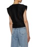 Back View - Click To Enlarge - PACO RABANNE - Cap Sleeve Crewneck Ring Detail Top