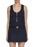 Main View - Click To Enlarge - MIU MIU - Sleeveless Cotton Belted Dress