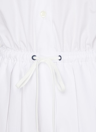  - MIU MIU - Ribbed Collar Cotton Mini Dress