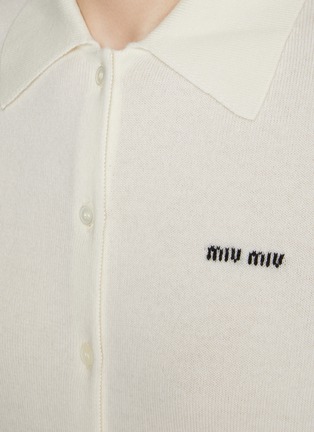  - MIU MIU - Polo Collar Cashmere Cardigan