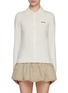 Main View - Click To Enlarge - MIU MIU - Polo Collar Cashmere Cardigan