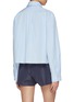 Back View - Click To Enlarge - MIU MIU - Raw Hem Cotton Shirt