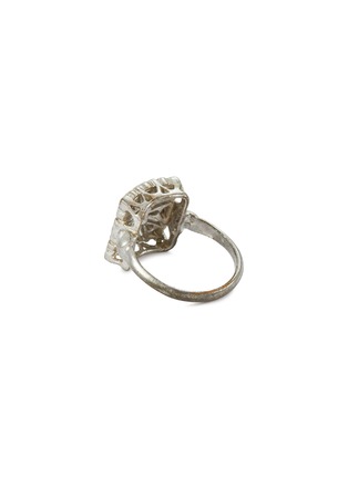 Figure View - Click To Enlarge - LANE CRAWFORD VINTAGE ACCESSORIES - Sliver Toned Metal Cocktail Ring