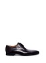 Main View - Click To Enlarge - MAGNANNI - Brushstroke finish leather Derbies